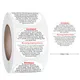 500pcs/roll 1.5inch Candle Jar Container Label Wax Melting Safety Stickers Decal for Candle Jars
