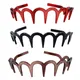 1X Women Girls Zig-Zag Shark Tooth Headband Plastic Wave Comb Hair Hoop Headwear Anti-slip Wave Comb