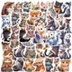 10/30/50PCS Cartoon Cute Aesthetic Cat Varied Stickers Pack for Kid Crafts Scrapbooking Laptop