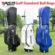 PGM Tie Rod Golf Standard Ball Bags Waterproof PU Stand Bags with Wheel Portable Multi-Functional