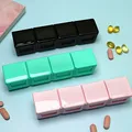 Portable Travel Small Pill Box Cases Container Organizer Storage Tablets 4 Grids Vitamin Pills