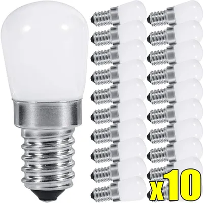 E12 E14 Light Bulbs Mini LED Refrigerator Light Bulbs 220V LED Refrigerator Lamps Screw Bulb for Refrigerator Display Cabinets