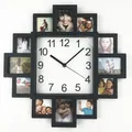 DIY Modern Design Wall Clocks 2023 New Arrivals Photo Frame Clock Plastic Art Pictures Home Decor