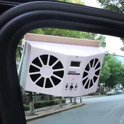Car Window Auto Exhaust Fan Cooler Solar Powered Air Vent Cool Cooling Air Vent Conditioner Ventilator Radiator Cooling System