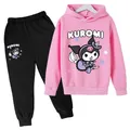 4-14 Y Sweatshirt For girls Little Devil 2piece Pullover+Pant suit for kids melody Harajuku Style