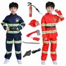 Costumes de pompier pour enfants jouets de pompier outils de pompier avec walperforé boussole et