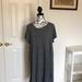 Lularoe Dresses | Euc 2xl Lularoe Carly Heathered Gray Made In Usa | Color: Black/Gray | Size: 2x
