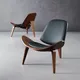 Chaise à Bascule Mobile en Tissu Contreplaqué Design Moderne Coquille Souriante Canapé Simple