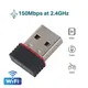 Mini carte réseau sans fil USB adaptateur WiFi Dongle USB 2.0 2.4G 150Mbps nAX RTL8188