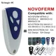 NOVOFERM NOVOTRON 502 MAX43-2 504 MAX43-4 512 MIX 43-2 Télécommande pour porte de garage MTR43-2