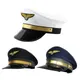 Capitaine Capitaine Élégant Performance Cap Pilot Hat Aviation Cap avec Badge Chapeau Octogonal