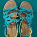 American Eagle Outfitters Shoes | American Eagle Sandals | Color: Blue | Size: 3.5bb