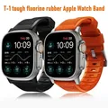 Bracelet en silicone pour Apple Watch Band Bracelet en caoutchouc fluoré iWatch Series 9/8 7 6