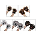 Gants sans doigts pattes loup 1 paire patte chaton en fourrure griffes renard mitaines Costume