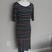 Lularoe Dresses | Lularoe Black Stripe Julia Dress Size Medium Nwt | Color: Black/Purple | Size: M