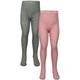 ewers - Strumpfhose Kids Uni 2Er-Pack In Rosa/Grau, Gr.92/98