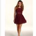 Free People Dresses | Free People Skater Cutout Lace Daisy Waist Dress 6 | Color: Red | Size: 6