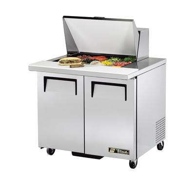 True TSSU-36-15M-B-HC 36 3/8" TSSU Series Mega Top Sandwich/Salad Prep Table w/ Refrigerated Base, 115v, Stainless Steel | True Refrigeration