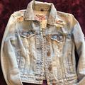 American Eagle Outfitters Jackets & Coats | American Eagle Denim Jacket | Color: Tan/Gray | Size: Xs