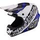 Troy Lee Designs GP Slice Motocross Helmet, black-white-blue, Size 2XL