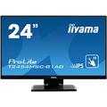 iiyama ProLite T2454MSC-B1AG 60,5cm 23,8" IPS LED-Monitor Full-HD 10 Punkt Multitouch kapazitiv VGA HDMI USB 3.0 IPX1 AntiGlare-Beschichtung Höhenverstellung schwarz