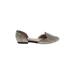 Isaac Mizrahi Flats: Gold Shoes - Women's Size 7 1/2 - Almond Toe