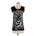 Lauren Moshi Short Sleeve T-Shirt: Black Tops - Women's Size X-Small