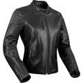 Segura Laxey Veste en cuir de moto dames, noir, taille 44 pour Femmes