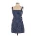 Forever 21 Casual Dress: Blue Stripes Dresses - Women's Size Small