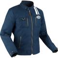 Segura Scorpio veste textile de moto imperméable, blanc-bleu, taille L