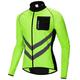 WOSAWE Homme Veste Velo Cyclisme Coupe vent Veste de Pluie Hiver Etanche Coupe Vent Protection UV Respirable Vélo Veste Imperméable VTT Vélo tout terrain Vélo Route Vélo de Ville Bleu marine Vert