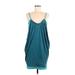 Marc by Marc Jacobs Casual Dress - Shift Scoop Neck Sleeveless: Teal Solid Dresses - Women's Size Medium