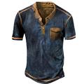 Homme Polo sport POLO Casual Vacances Revers Manche Courte Mode basique Bloc de couleur Bouton Eté Standard Noir bleu marine Vert Véronèse Polo sport