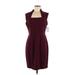 Marc New York Andrew Marc Casual Dress - Sheath: Burgundy Dresses - Women's Size 8