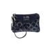 Coach Wristlet: Blue Solid Bags