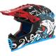 LS2 MX437 Fast Evo II Mini Starmaw Kinder Motocross Helm, schwarz-rot-blau, Größe L