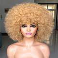 parrucca afro corta con frangia per donne nere parrucca riccia afro crespa parrucca afro sintetica premium anni '70