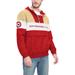 Men's Tommy Hilfiger Scarlet/Gold San Francisco 49ers Enzo Half-Zip Hoodie Jacket