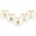 Touched by Nature Baby Organic Cotton Bibs 5pk Muffin One Size