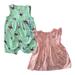 Carter s Girls Toddler 2 Piece Cotton Bodysuit Dress Set (Aqua/Pink Stripe 9M)