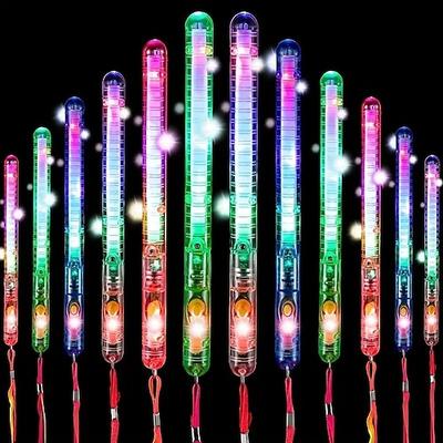 3/5/10 Stück LED-Leuchtstäbe, LED-Partystäbe, blinkendes, funkelndes Licht, mehrfarbige Leuchtstäbe, Leuchtstäbe mit Umhängeband, geeignet für Geburtstagsfeiern, kleine Geschenke für Halloween- und