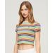 Vintage Stripe Crop T-shirt