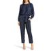 Tie Waist Long Sleeve Satin Jumpsuit