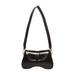 Space Semi Patent Leather Shoulder Bag