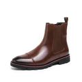 Men's Women Boots Chelsea Boots Casual Boots Fashion Boots Classic Casual British Daily Office Career PU Height Increasing Comfortable Slip Resistant Booties / Ankle Boots Loafer Black Brown Spring