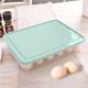 24 Grid Egg Storage Box with Lid for Refrigerator - Kitchen Organizer for Freshness, Dustproof Egg Tray