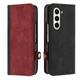 Phone Case For Samsung Galaxy Z Fold 5 Z Fold 4 Z Fold 3 Flip Cover Full Body Protective Card Slot Shockproof Retro PC PU Leather