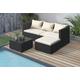 Rattan Garden Outdoor Sofa Set In 2 Options And 2 Colours - Black | Wowcher