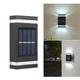 2/4pcs Solar Wall Lamp Outdoor Up and Down Lighting Wall Light Waterproof Garden Light Villa Wall Washing Lamp Outdoor Terrace Courtyard Solar Night Light