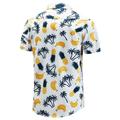 Men's Shirt Summer Hawaiian Shirt Coconut Tree Graphic Prints Leaves Turndown White Yellow Navy Blue Royal Blue Blue Outdoor Street Short Sleeves Print Clothing Apparel Fashion Streetwear Designer